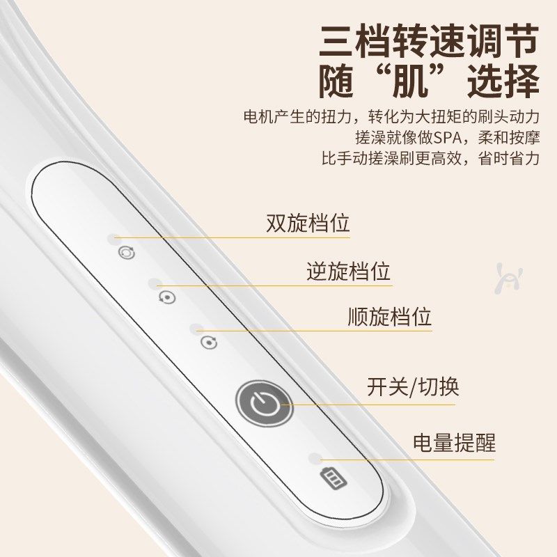 电动搓澡仪沐浴刷洗澡搓背t神器长柄全自动浴刷强力搓灰搓泥按摩,家庭/个人清洁工具,浴刷,淘宝优惠券,粉丝福利购,淘宝优惠卷