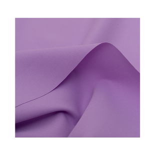 哑光聚酯纤维纯色布料涤纶棉感抗皱柔软透气裤裙外套衬衫衬衣面料