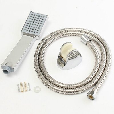 极速ABS Square Handheld Shower Head SGet+Holder+1.5M Stainle