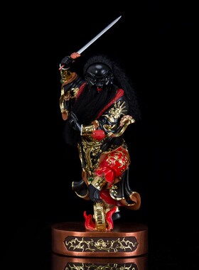 法主公三兄弟神像4/12寸洪公肖公张公都天R圣君客厅桌面摆件