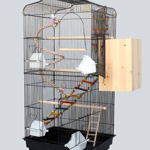 新品多层鸟笼大型豪华鹦玄凤八哥牡丹鹩虎L皮鸟笼子大号超大加高