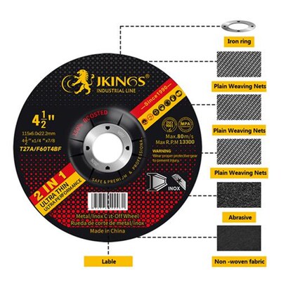 适用工厂直销115*6*r22.2mm 树脂砂轮片角磨机切割片三网欧版