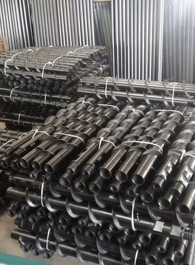 70型100潜孔钻机425060麻花螺旋钻杆钻头1米2米3米76mY3冲击器配