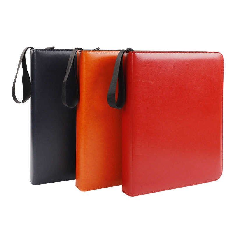 纯色pu拉链活页游戏卡牌收集册儿童卡片收藏册卡X包大容量卡位