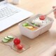 Healthy Wheat Material 1100mbl Lunch Box Straw Japanesestyle