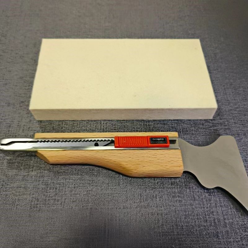 韩国波音软片工具刀架木纹w膜专用刀架韩式O木纹纸美工刀贴膜刮板