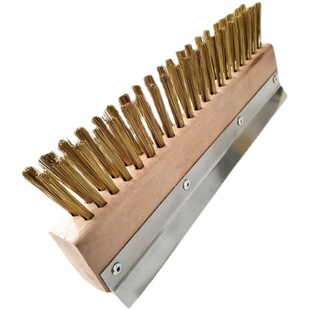 铜丝烤炉刷烤箱刷清洁o器商用披萨板出炉铲刷长柄钢丝刷烧烤刷烘