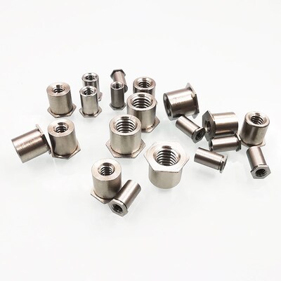SOS-M4-12通孔不锈钢压铆螺柱压板螺G柱钣金压铆螺柱P EM底孔6.0