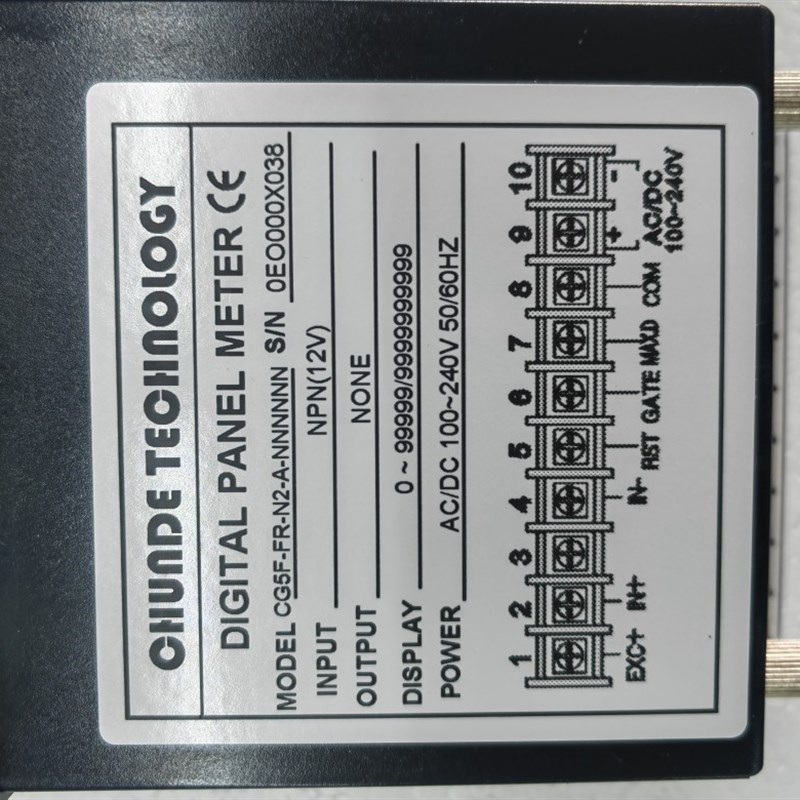 CHUNDE 台湾川得转速表控制器 CG5F CG5F-FRI-N2-A-NNNNNN NPN12V