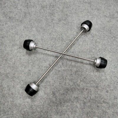 适用 春风800NK 800MT 21-2023 改装M前后轮轴保护球 前后轮防摔