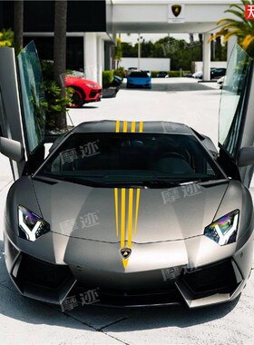 兰博基尼Huracn车贴拉花小牛大牛盖拉多装饰引擎盖机W盖贴纸URU