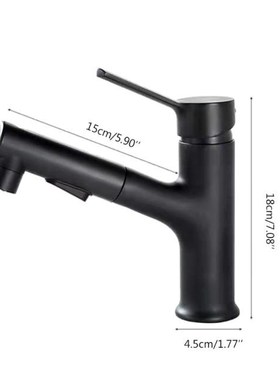 Pull Out Bathroom Vessel Sink Faucet MixerM Basin Tap Hot an