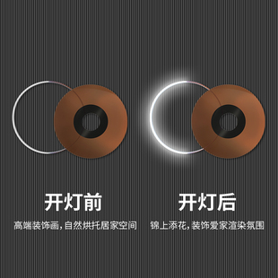 新品个性CD唱盘亚克力客厅样板间发光G装饰画餐厅北欧卧室展厅挂