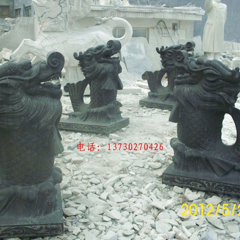 石雕鱼 石雕龙 石雕龙鱼 喷水龙 喷水鱼 石雕化V龙鱼 石雕喷泉