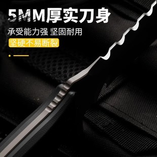 荒夫户外刀荒野求生p刀一体刀具高硬度狩猎刀随身防身刀生存小刀