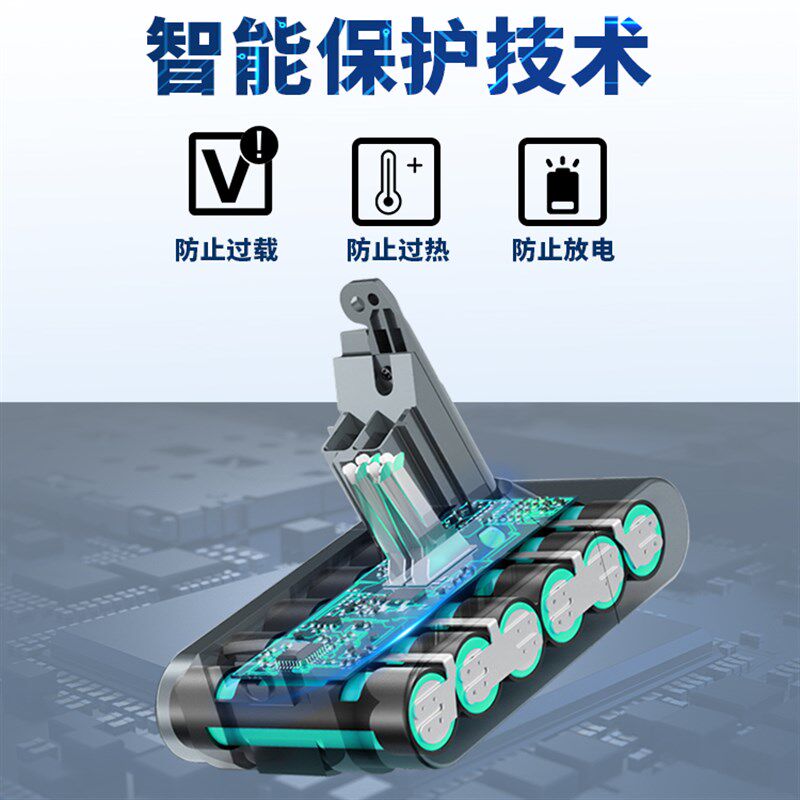适配戴森吸尘器电池V6 V7 DC31 35 V10 V8 一代 二代Dy.son电池