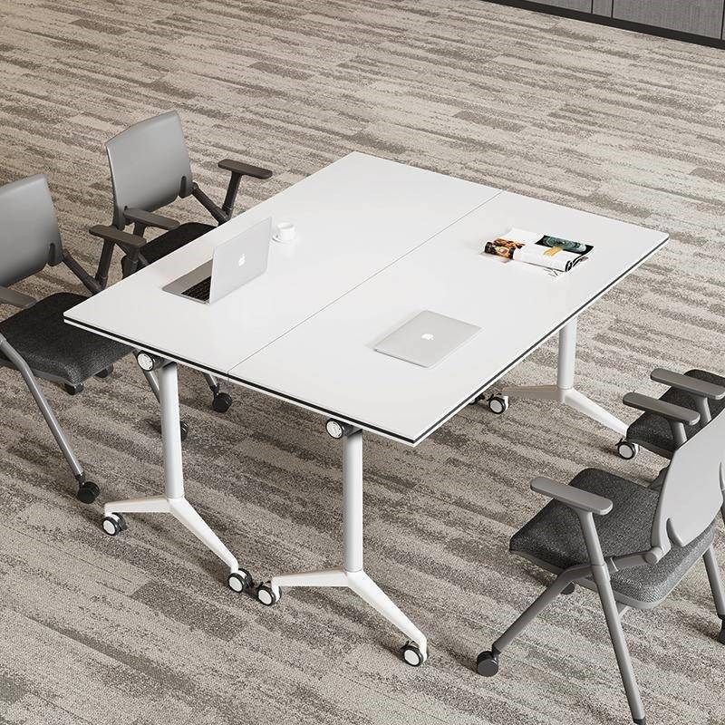 折叠会议桌椅可移动折叠培训桌组合办F公桌会议室桌椅可拼接长条