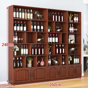 红酒柜展示柜商店酒柜展示架酒架茶叶家用酒柜落地柜陈列烟柜货柜