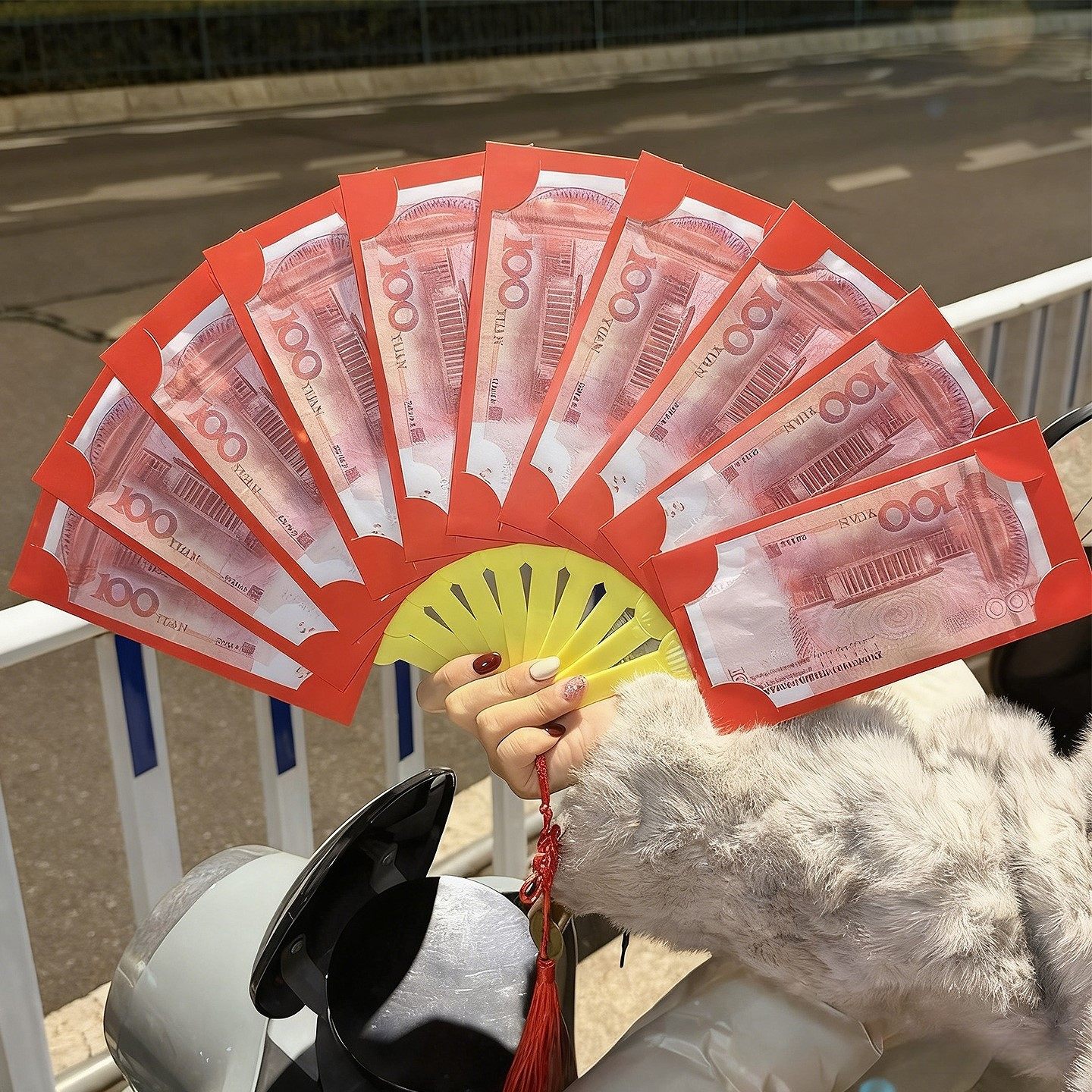2026马年扇子红包折叠扇形利是封过年压岁钱个性创意惊喜仪式感