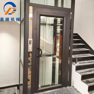 阁楼小型无地坑液压家庭用观光电梯 家用电梯二三四层别墅曳引复式