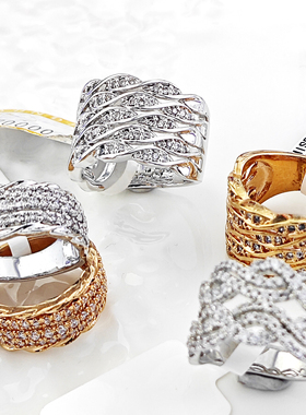 外贸孤品女式通勤戒指指环尾戒