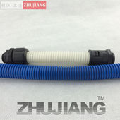 塑料白色阻燃波纹管彩色PP聚穿线管白色PVC软管AD13100米 卷