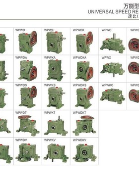 WPKA WPKS涡轮蜗轮蜗杆减速机减速箱立式变速器小型家用齿轮箱