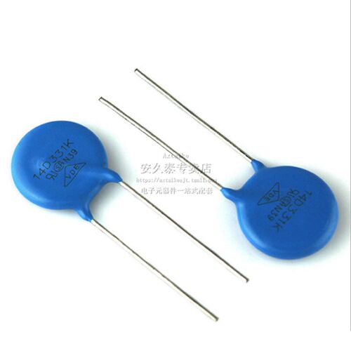 优质 压敏电阻 14D331K 14D-331K 330V 压敏电阻器 直插蓝色