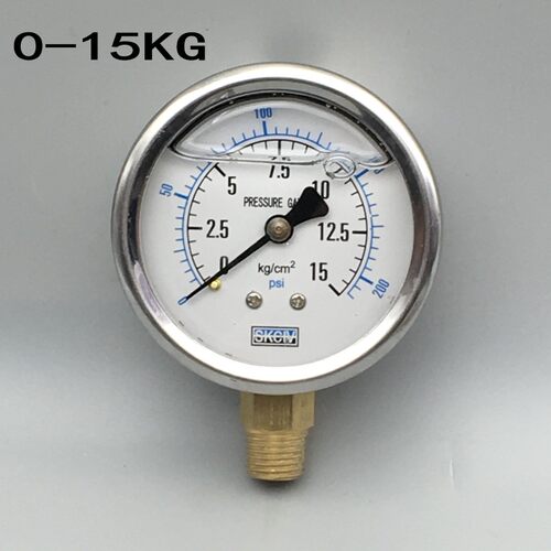 不锈钢外壳耐震压力表YN-60 0-250KG油压表 液压表1/4PT