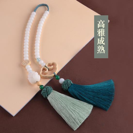 高档汽车挂件车载内饰吊饰保平安莲花菩提根后视镜女神款吊坠男