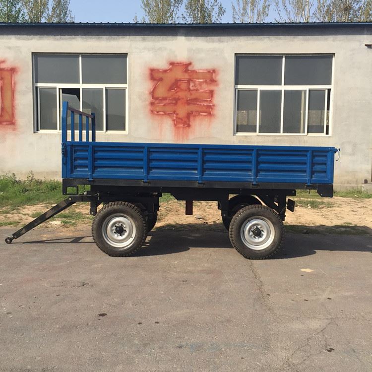 液压后翻自卸农用交通运输工具拖车 四轮牵引式农用拖车