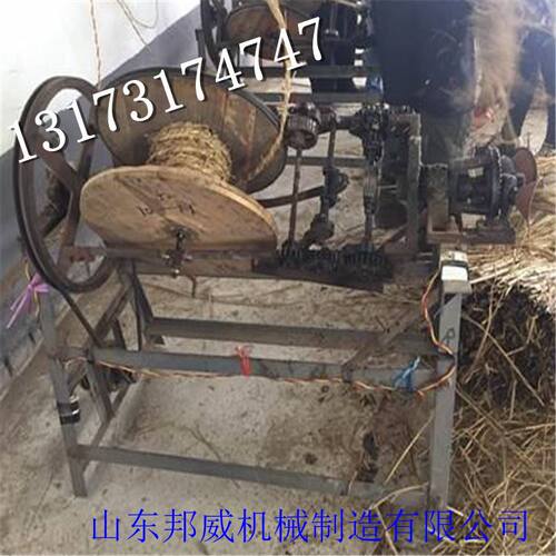 电动打草绳机 稻草草绳机价格 半自动草绳机 稻草麻绳草绳机