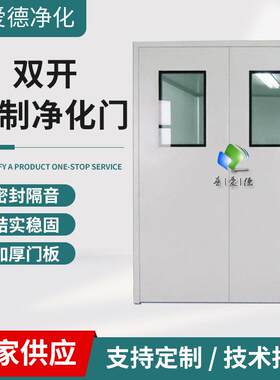 厂家生产净化门钢制门 洁净车间双开门钢质门 医院手术室门钢制门