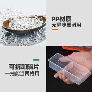 零件盒收纳盒抽屉式电子元件螺丝盒工具箱塑料配件桩基渣样盒螺钉