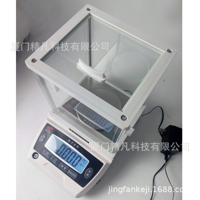 电子天-析精天验室秤电器仪平一千平子分密501mg分实500g之0.001g