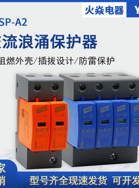 浪涌保护器 4P电源防雷器家用220V 385V 2P避雷器电涌开关40KA