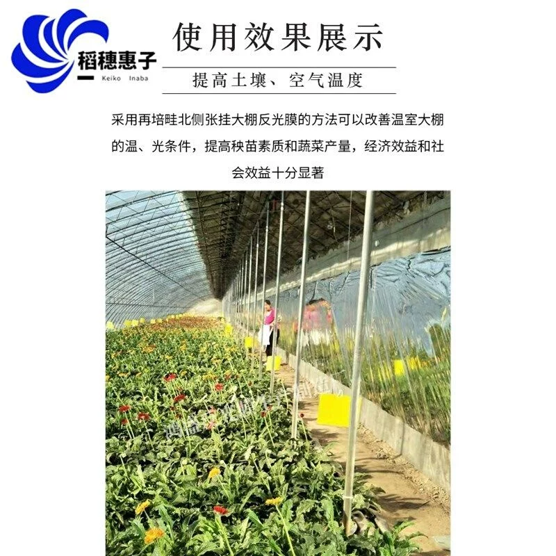 Новый продукт с отражающей пленкой для сельского хозяйства, отражающее одеяло, утепление тепличного полога, пленка для теплицы, изоляция задняя световая бумага для плодового дерева