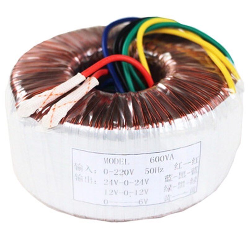 极速纯铜双24V12v6V环牛v变压器300W音响功放板电源AC交流环形隔
