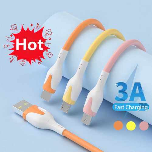 极速3Aa Fa Charge USB Cable Soft Silicone Type C Cable For R