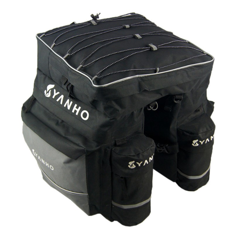 极速川藏旅d行山地公路自行车后货架包硬板驼包三合一户外骑行装