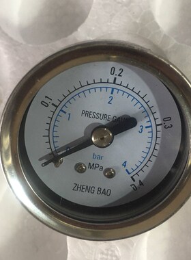 极速Y40BF-Z Y50BF-Z不锈钢轴向压力表F0-0.1Mpa 接口1/8 m10*1