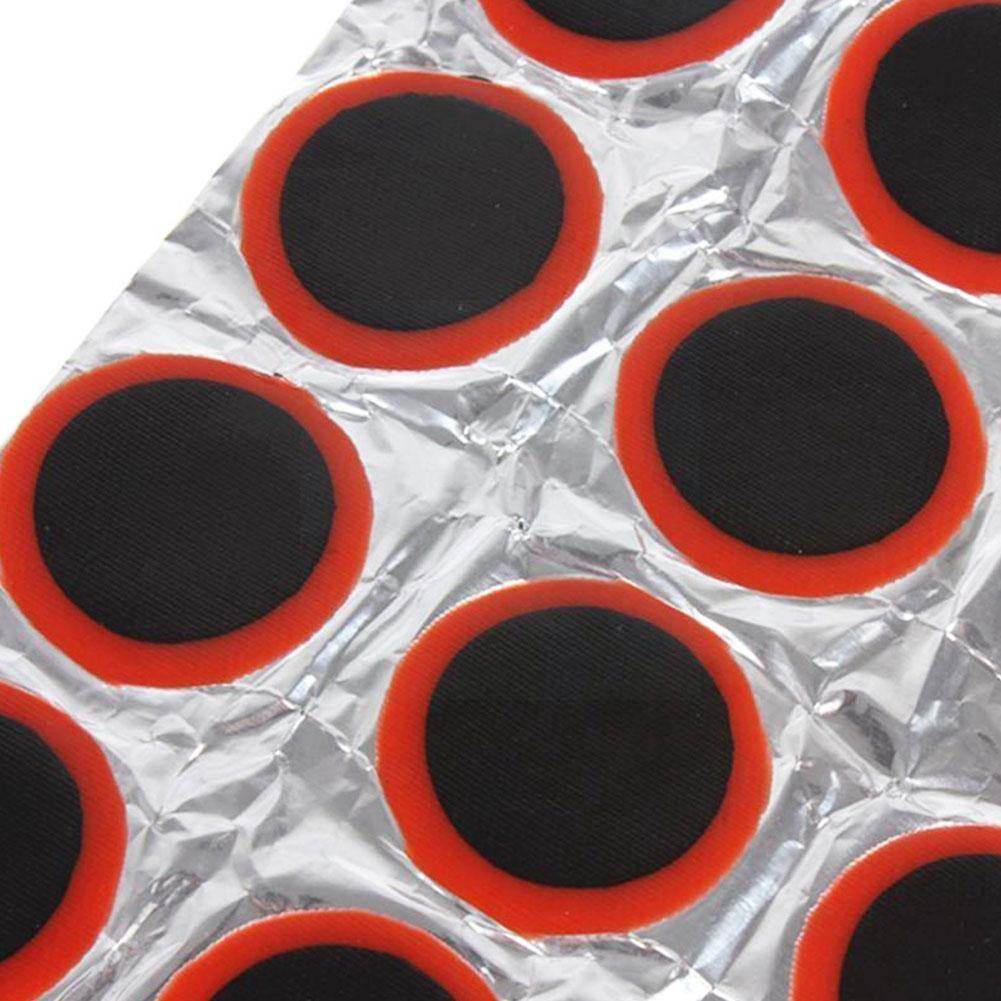 极速48pcs/set Bicycle Tire PatchB Round/square Rubber Bike I