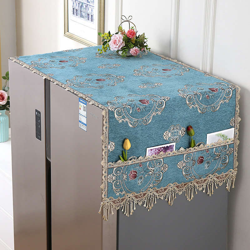 极速科美2023新款n盖巾冰箱防尘盖布可收纳家用双开门盖罩高端大