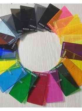 极速新品新款定做高透明彩色压克力有机玻璃板23P58mmS透光黑色茶