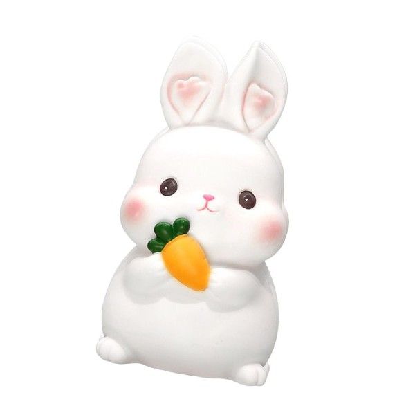 极速Lovely Rabbit Money Bank HandmEade Money Box Statues Dis