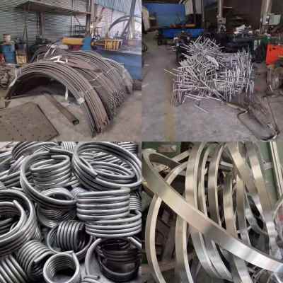 极速厂销新不锈钢弯管盘管加工圆管方管拉K弯抽芯弯换热冷却来图