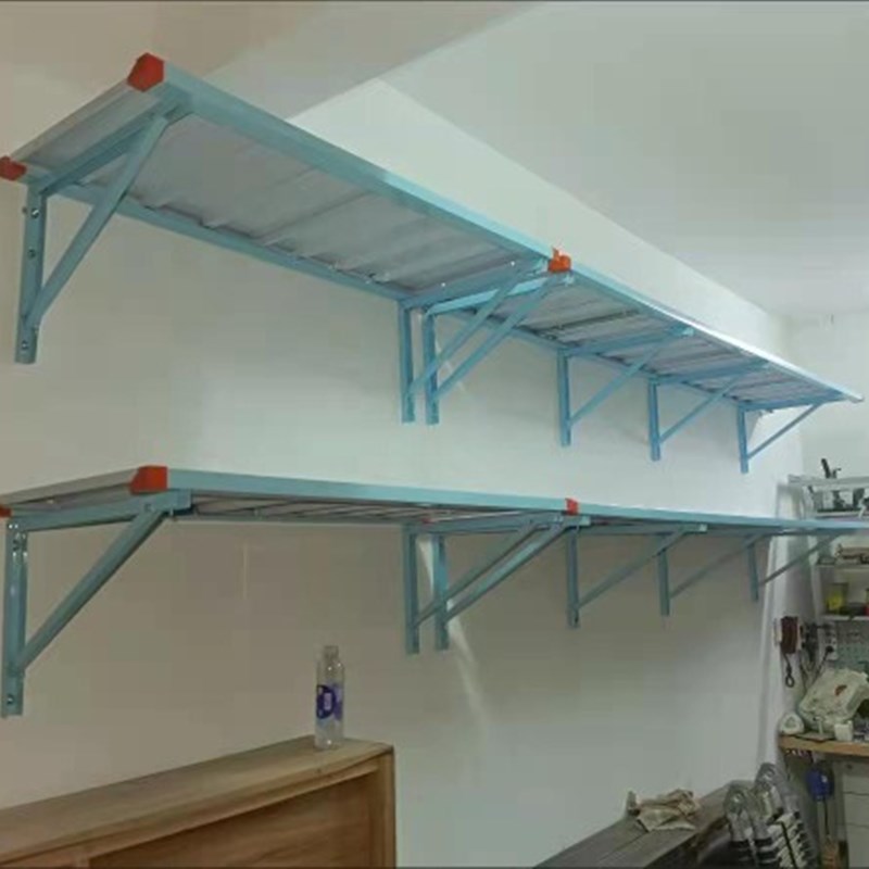 极速铁制车库墙上安装置物架家庭B储藏间壁挂货架地下室防潮悬空