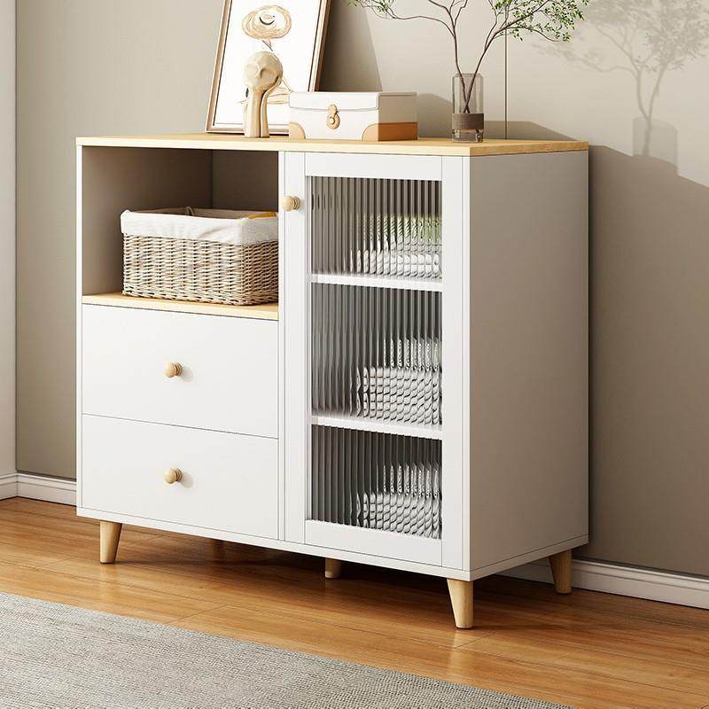 极速餐边柜子收纳柜家用物厨房橱约柜现代简置柜客厅靠Z墙收纳茶