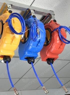 极速厂销新8x12气管自动伸缩卷轴卷F管器气鼓卷线器PU夹纱管卷轴