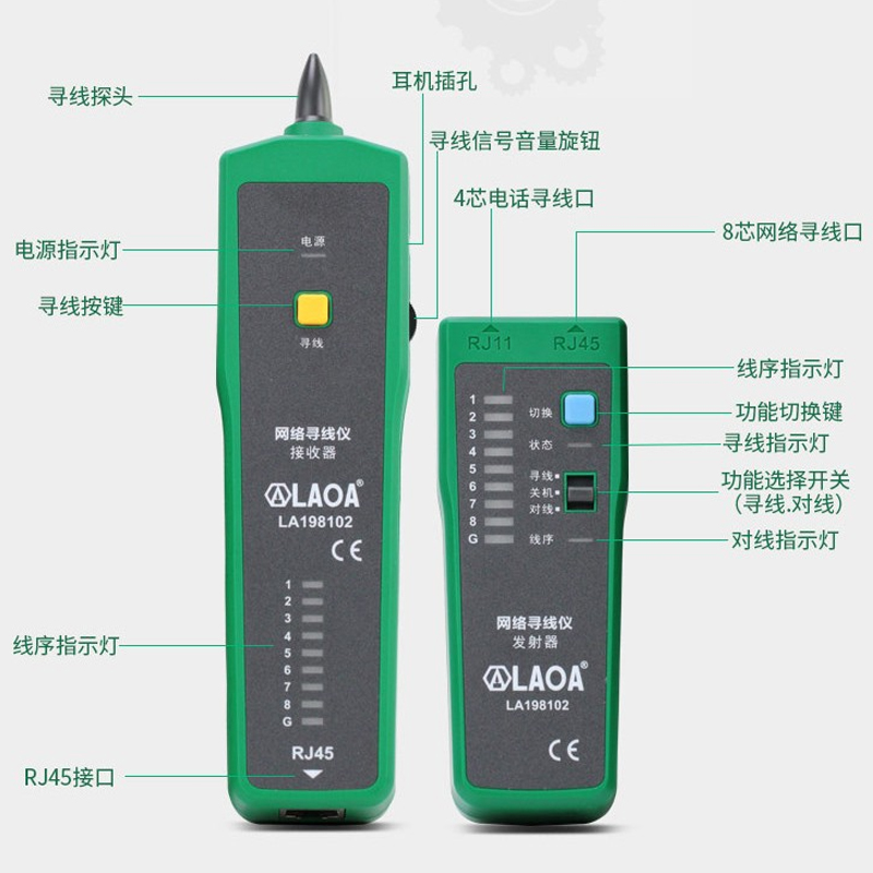 极速厂促多功g能寻线仪寻线器 网络测线仪 电话查线器 网线测试仪